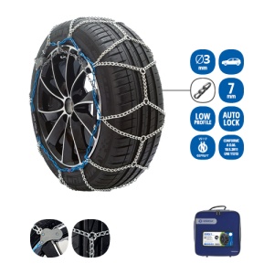 Lanturi auto zapada VERIGA, turisme, certificat O-NORM, certificat austriac. VR5117, marime: 185/80R15; 185R15; 195/60R16; 195/65R15; 195/70R15; 195/75R14; 195/80R14; 195R14; 205/50R17; 205/55R16; 2 - Img 3