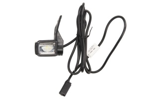 Lumina clarificare dreapta; SUPERPOINT IV, portocaliu/rosu/alb, LED, inaltime 98mm; latime 54mm; adancime 64mm, în relief, lungime cablu 2000mm, cu cuier, 24V (conector: CLICK-IN, SUPERPOINT IV) - Img 1