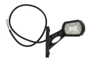 Lumina clarificare stanga, portocaliu/rosu/alb, LED, suprafata, lungime cablu 500mm, brat scurt, 12/24V (compatibil cu senzorul de marșarier) - Img 2