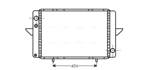 Radiator racire motor (manual) potrivit RENAULT MASTER I 2.0-2.5D 08.80-07.98 - Img 3