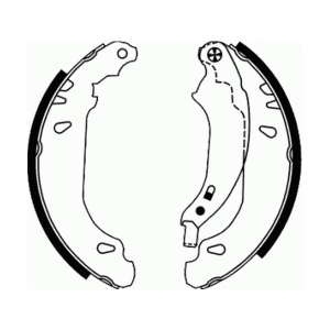 Sabot frana potrivit DACIA LOGAN, LOGAN MCV; RENAULT CLIO II, CLIO II/HATCHBACK, CLIO IV/HATCHBACK, LOGAN I, SANDERO/STEPWAY I, SANDERO/STEPWAY II, THALIA I, THALIA II 0.9-2.0 02.98- - Img 1