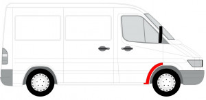 Segment reparatie aripa fata dreapta partea din spate MERCEDES SPRINTER; VW LT intre 1995-2006 - Img 4