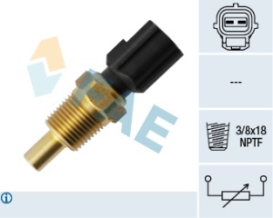 Senzor temperatura lichid racire (numar pini: 2, negru) potrivit CHRYSLER 300M, CIRRUS, CONCORDE, SEBRING; DODGE CARAVAN, DAKOTA, DURANGO, INTREPID, NEON II, STRATUS 2.0-4.7 10.84- - Img 4