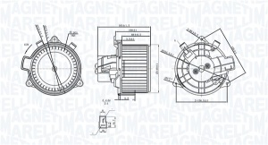 Ventilator habitaclu potrivit FIAT BRAVO II, STILO 1.2-2.4 10.01-12.14 - Img 1