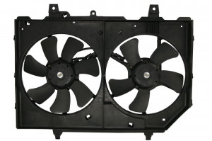 Ventilator radiator (cu carcasa) potrivit NISSAN X-TRAIL I 2.0/2.5 07.01-01.13 - Img 1
