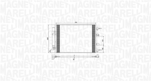 Condensator climatizare (cu uscator) potrivit FORD C-MAX II, FOCUS III, FOCUS III/KOMBI, GRAND C-MAX 1.0/1.6D 07.10-02.20 - Img 1