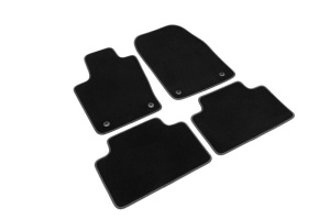Covoras podea cauciuc CUSTO POL Velours, 4 buc, fata/spate, set, culoare negru, potrivit JEEP GRAND CHEROKEE IV 11.10- - Img 1