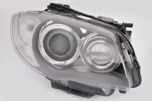 Far Dreapta (bi-xenon, D1/D1S, electric, cu motor, culoare semnalizator: transparent) potrivit BMW 1 (E81), 1 (E82), 1 (E87), 1 (E88) 03.07-03.11 - Img 1
