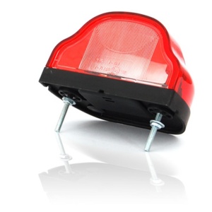 Lampa numar inmatriculare (R10W, culoare: rosu, cu lumina de pozitie) - Img 1