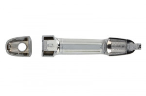 Maner usa Fata Dreapta/Stanga (extern, cu orificiu pentru incuietoare, crom) potrivit TOYOTA AURIS, AVENSIS, AYGO, CAMRY, COROLLA, HILUX VII, YARIS 1.0-3.0D 08.01- - Img 2