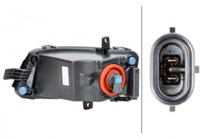 Proiector ceata Dreapta (H11, cu lumini curbe) potrivit VW GOLF ALLTRACK VII, GOLF SPORTSVAN VII, GOLF VII 08.12-03.17 - Img 2