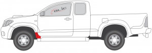 Segment aripa fata stanga potrivit TOYOTA HILUX VII 06.04-06.15 - Img 2