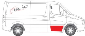 Segment reparatie usa Fata Dreapta (strat, partea inferioara, inaltime 310mm) potrivit MERCEDES SPRINTER 3,5-T (B906), SPRINTER 3-T (B906), SPRINTER 4,6-T (B906) 06.06-10.13 - Img 2