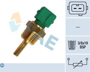 Senzor temperatura lichid racire (numar pini: 2, verde) potrivit DAIHATSU APPLAUSE I, CHARADE II, CHARADE III, FEROZA 1.0/1.6 10.83-12.99 - Img 3