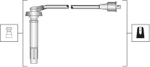 Set cablaj aprindere potrivit SUBARU IMPREZA 1.6 12.96-12.00 - Img 2