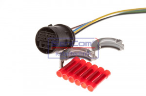 Set cabluri pentru usa din spate (200mm, numar pini: 5, cu dop; fara acoperire; pentru vehicule fara ventilatoare electrice, Dreapta/Stanga) potrivit OPEL MERIVA A 1.3D-1.8 05.03-05.10 - Img 2