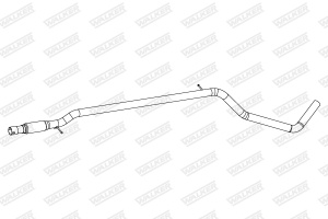 Teava esapament Mijloc (lungime:2300mm) potrivit FIAT PANDA 1.2/1.2LPG 02.12- - Img 2