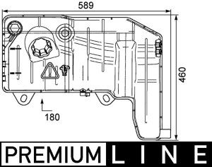 Vas expansiune lichid racire (cu conector, cu senzor de nivel) potrivit IVECO STRALIS I, STRALIS II, TRAKKER I, TRAKKER II; IRISBUS CITELIS 02.02- - Img 3