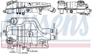 Vas expansiune racire (cu senzor nivel) EURO 6 potrivit MERCEDES ATEGO 3, UNIMOG OM934.911-OM936.971 04.13- - Img 3