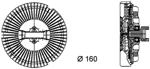 Ventilator potrivit BMW 7 (E65, E66, E67), 7 (F01, F02, F03, F04), X5 (E53); LAND ROVER RANGE ROVER III 3.6-6.0 01.00-12.15 - Img 2