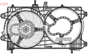 Ventilator radiator (cu carcasa) potrivit LANCIA YPSILON 0.9 12.13-12.18 - Img 3