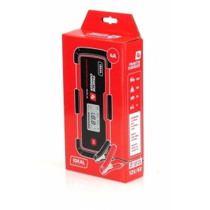 Aparat incarcat baterii auto PRAKTIK CHARGER 4 LCD, voltaj incarcare: 6/12 V IDEAL, curent incarcare: 4A, alimentare: 230V, tip baterie: AGM/Ca/GEL/WET - Img 2