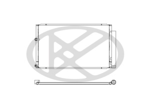 Condensator climatizare (cu uscator) potrivit TOYOTA PRIUS 1.5H 09.03-12.09 - Img 3