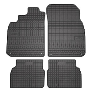 Covoras podea cauciuc FROGUM Rubber, 4 buc BASIC, fata/spate, set, culoare negru, potrivit SAAB 9-3, 9-3X 01.01-02.15 - Img 1