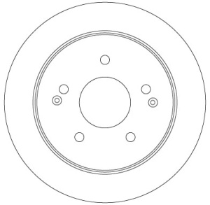 Disc frana Spate Dreapta/Stanga potrivit SSANGYONG ACTYON II, ACTYON SPORTS I, ACTYON SPORTS II, KORANDO 2.0-2.2D 11.10- - Img 3