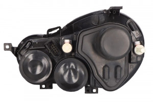 Far Dreapta (halogen, H1/H7/PY21W/W5W, electric, cu motor, culoare insertie: cromat) potrivit VW POLO, POLO IV - Img 2