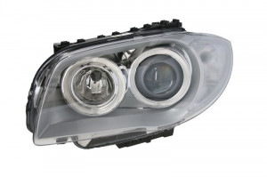 Far Stanga (bi-xenon, D1S/H7, electric, cu motor, pentru invertorul de tip 6G, culoare insertie: cromat, culoare semnalizator: transparent) potrivit BMW 1 (E87) 01.06-03.07 - Img 1