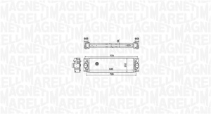 Intercooler potrivit MERCEDES SPRINTER 3,5-T (B906), SPRINTER 3,5-T (B907), SPRINTER 3,5-T (B907, B910), SPRINTER 3-T (B906), SPRINTER 3-T (B907), SPRINTER 3-T (B910 2.0D/2.2D/3.0D 06.06-12.21 - Img 2