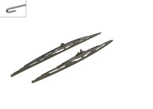 Lamela stergator fata (la cutie, 2 buc) cadru cu spoiler NR. 802S TWIN 600/550mm - Img 4