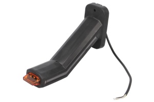 Lumina clarificare stanga, portocaliu/rosu/alb, LED, suprafata, lungime cablu 400mm, cu brat lung, 12/24V (cu functie de semnalizator lateral, IP6K9K) - Img 3