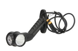 Lumina clarificare stanga, portocaliu/rosu/alb, LED, suprafata, lungime cablu 1250mm, cu brat lung, 24V (cu un dop, conector: ASS3 3PIN) - Img 3