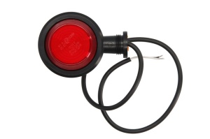 Lumina delimitare stanga/dreapta, rosu/alb, LED, inaltime 79mm; latime 87,6mm; adancime 106mm lungime cablu 600mm, brat scurt, 12/24V (tip: neon) - Img 2