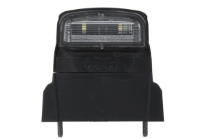 Lumina numar inmatriculare (LED, 12/24V, culoare: negru, culoare sticla: alb, conector: SUPERSEAL) - Img 1
