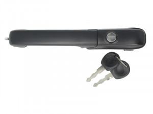 Maner usa Fata Dreapta (cu cheie, extern, cu incuietoare, negru) potrivit VW PASSAT B3/B4 1.6-2.9 02.88-05.97 - Img 2