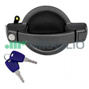 Maner usa Spate Dreapta (cu cheie, extern, cu incuietoare, negru) potrivit FIAT DOBLO, DOBLO/MINIVAN 1.2-1.9D 03.01- - Img 3