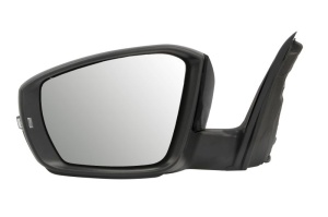 Oglinda stanga electric, convex, cu incalzire, asistent la schimbarea benzii, grund, rabatabil electric, cu semnalizator potrivit SKODA OCTAVIA III 06.16-11.19 - Img 1