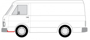 Prag auto fata Stanga potrivit VW LT 28-35 I, LT 40-55 I -06.96 - Img 2
