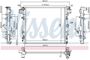 Radiator motor (Automat/Manual) potrivit JEEP WRANGLER III 2.8D/3.6/3.8 - Img 3