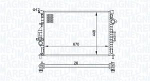 Radiator motor (Manual) potrivit VOLVO S60 II, S80 II, V60 I, V70 III; FORD C-MAX II, FOCUS III, GALAXY II, GRAND C-MAX, KUGA I, KUGA II, S-MAX 1.6-2.0D - Img 2