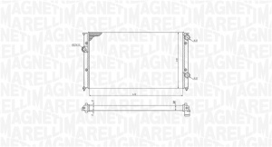 Radiator motor (Manual) potrivit VW GOLF III, PASSAT B3/B4, VENTO 1.6-2.0 - Img 1