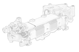 Radiator recirculare gaze esapament potrivit OPEL ASTRA J, ASTRA J GTC, ASTRA K, INSIGNIA A, INSIGNIA A COUNTRY, INSIGNIA B, INSIGNIA B GRAND SPORT, MERIVA B, MOKKA / MOKKA X, ZAFIRA C 1.6D 02.13- - Img 2