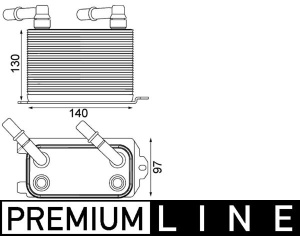 Radiator ulei motor potrivit LAND ROVER RANGE ROVER III 4.2/4.4/5.0 08.04-08.12 - Img 3