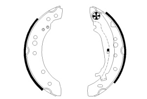 Sabot frana potrivit MITSUBISHI COLT VI; SMART FORFOUR 1.1-1.5D 01.04-06.12 - Img 2
