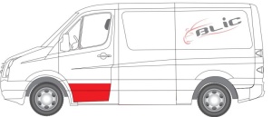 Segment reparatie usa Fata Stanga (strat, partea inferioara, inaltime 310mm) potrivit MERCEDES SPRINTER 3,5-T (B906), SPRINTER 3-T (B906), SPRINTER 4,6-T (B906) 06.06-10.13 - Img 2