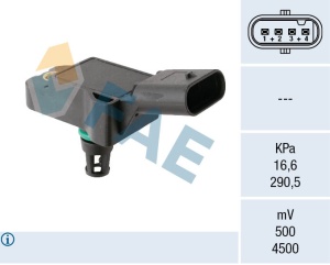 Senzor temperatura aer admisie potrivit AUDI A1, A3, A4 ALLROAD B8, A4 ALLROAD B9, A4 B8, A4 B9, A5, A6 C7, A7, Q3, Q5, TT; CUPRA ATECA; MITSUBISHI COLT VI; SEAT ALHAMBRA 1.3-2.0CNG 06.04- - Img 3