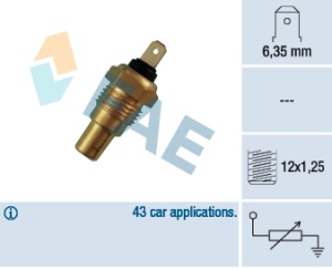 Senzor temperatura lichid racire (numar pini: 1, negru) potrivit INFINITI G20; NISSAN ALMERA I, ALMERA II, PATHFINDER II, PATROL GR V, PICK UP, PRIMERA, SUNNY III 1.4-3.5 01.90- - Img 2
